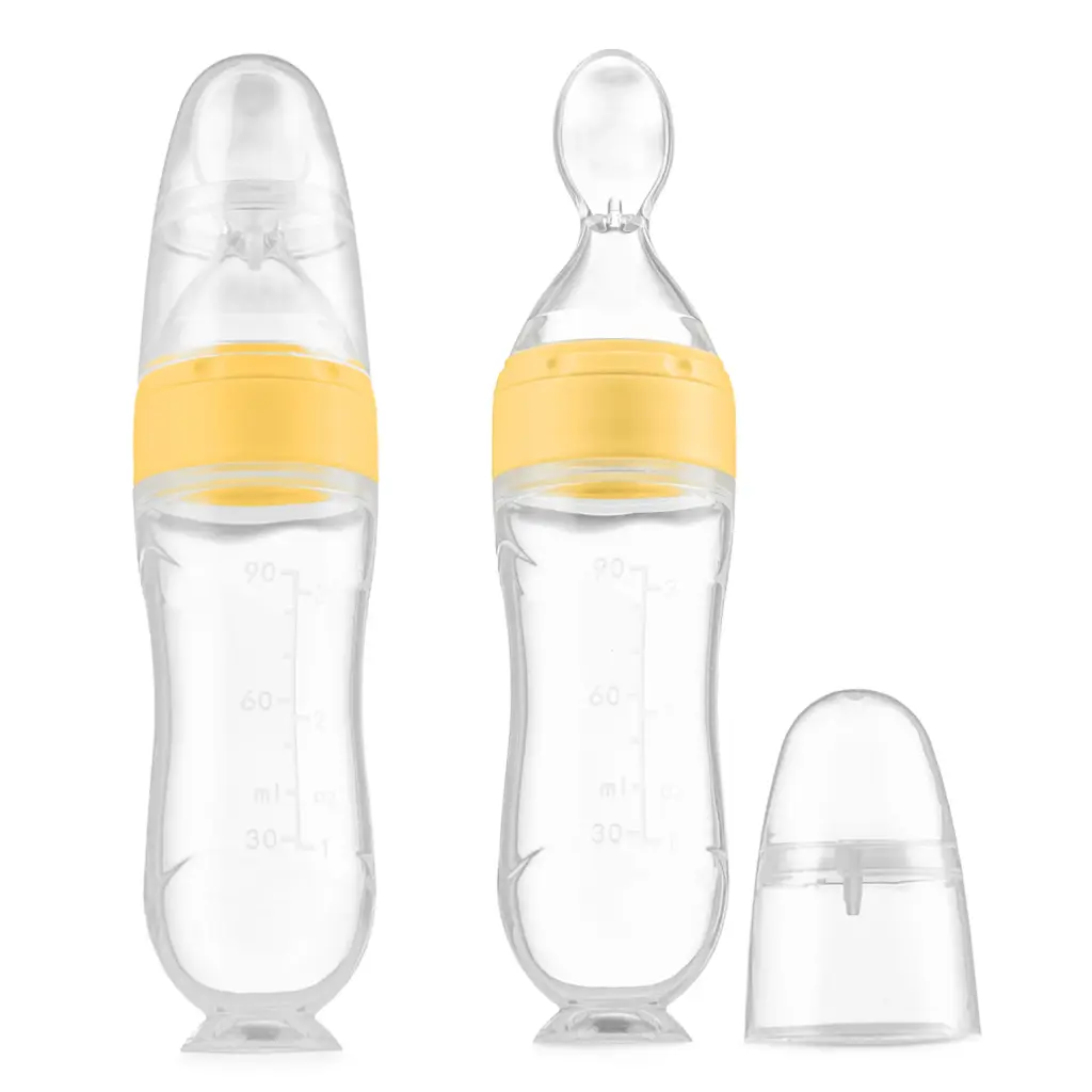 Kidnort Baby Feeding Bottle with Spoon Retter Sommar