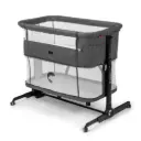 Kidnort 3-in-1 Baby Crib with Bassinet Snäckskal Stone Grey