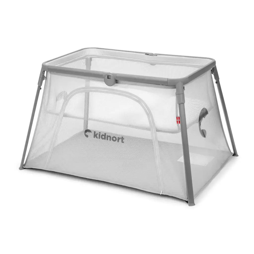 Kidnort 2-in-1 Travel Cot Bleke Unique Arctic Haze