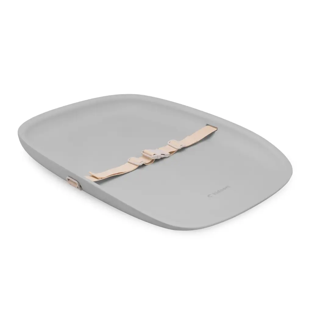 Kidnort Foam Baby Changing Mat with Safety Belt Rengjore Frost Grey