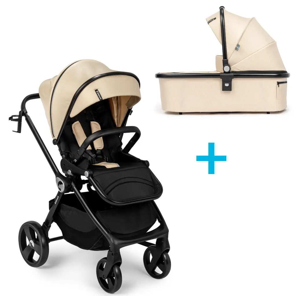 Wózek spacerowy 2w1 Isbjörn + gondola Sove Summer Sand