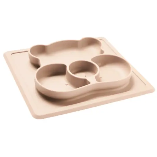 [KNSIL000002] Kidnort Silicone Divided Placemat Retter Mjölk