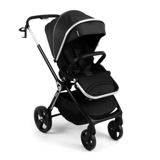 [KNWOZ000007] Kidnort wózek spacerowy Isbjörn przodem i tyłem Nordic Black
