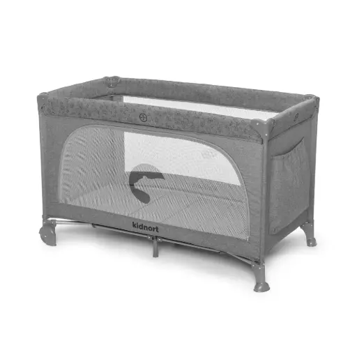 [KNLOZ000003] Kidnort Travel Cot Ihalig Foggy Grey