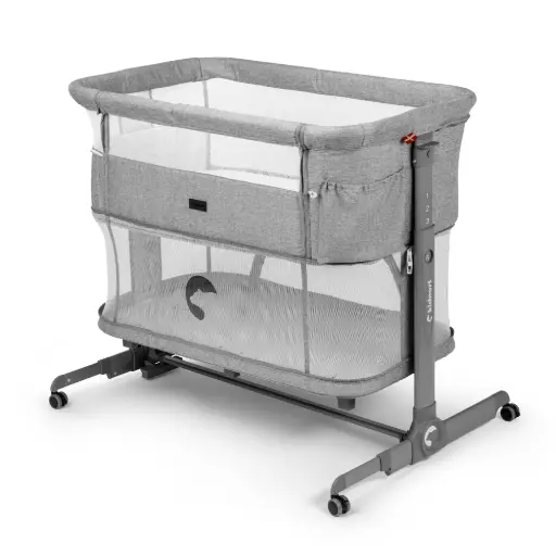 [KNLOZ000011] Kidnort 3-in-1 Baby Crib with Bassinet Snäckskal Foggy Grey