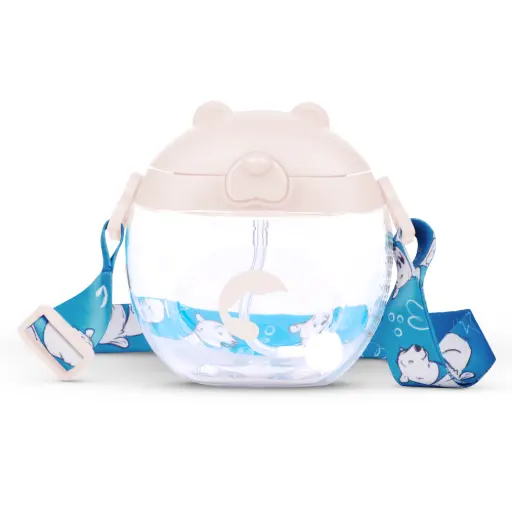 [KID000048] Kidnort Straw Bottle with Straw Baer Soft Blush