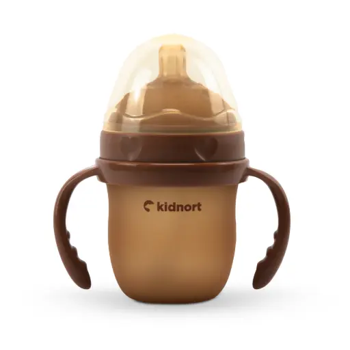 [KID000051] Kidnort Butelka do karmienia 150ml Eple Teddy Brown