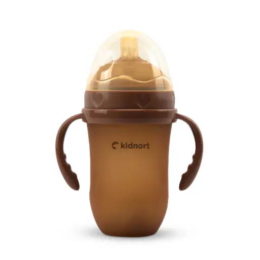 [KID000053] Kidnort Butelka do karmienia 250ml Eple Teddy Brown