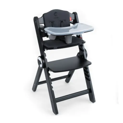 [KNKRZ000015] Kidnort Wooden High Chair Drömmer Unique Nordic Black