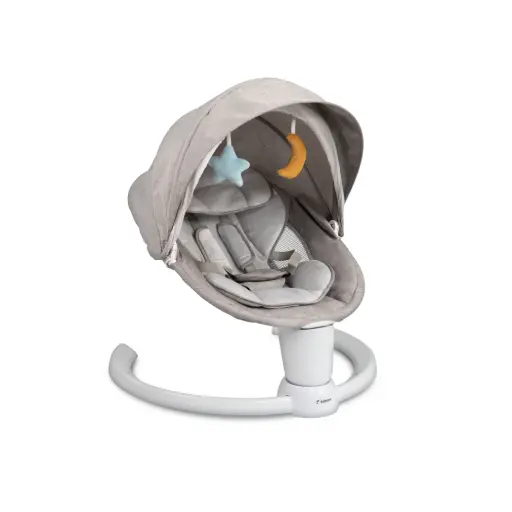 [KNBUJ000006] Kidnort Electric Baby Swing with Ventilation Drom Unique Sunrise Grey