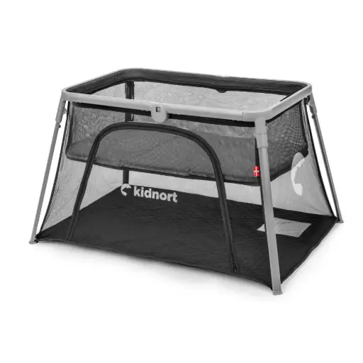 [KNLOZ000018] Kidnort Łóżeczko turystyczne 2w1 Bleke Unique Nordic Black