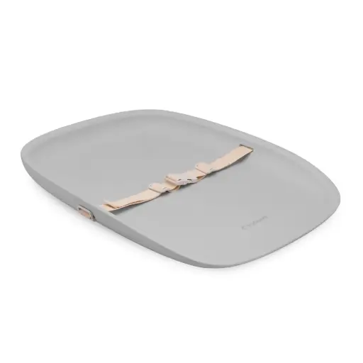 [KID000154] Kidnort Piankowy przewijak dla niemowlaka z pasem bezpieczeństwa Rengjore Frost Grey