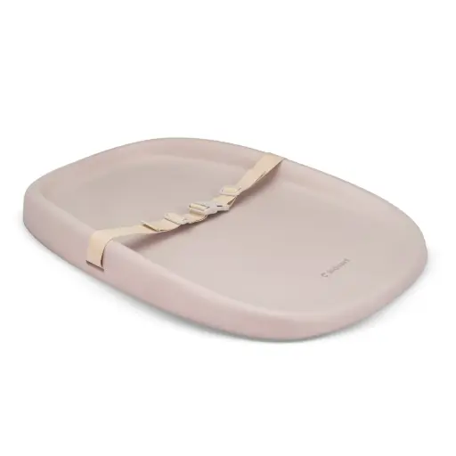 [KID000159] Kidnort Piankowy przewijak dla niemowlaka z pasem bezpieczeństwa Laer Nordic Blush