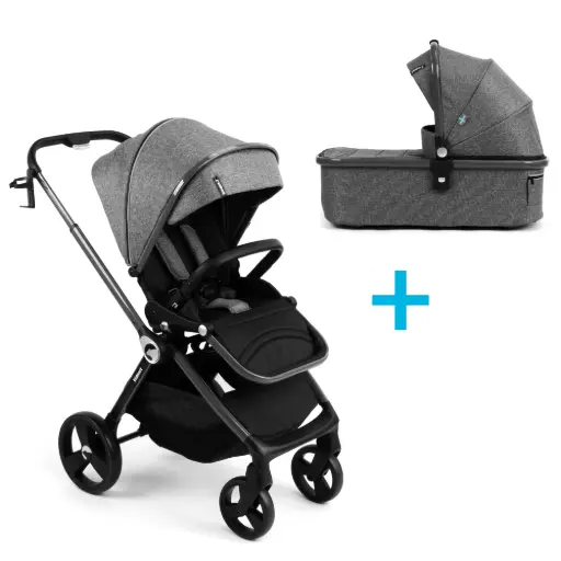 [TOW000016] Kidnort 2-in-1 Stroller Isbjörn Arctic Fog